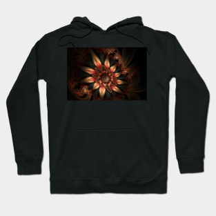 Abstract Floral Garden Botanical Print Hoodie